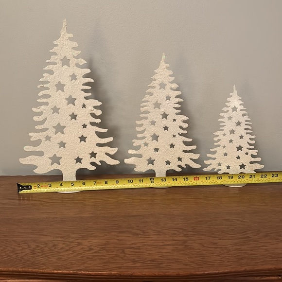 Metal Decorative Trees with Fake Snow - Picture 7 of 7